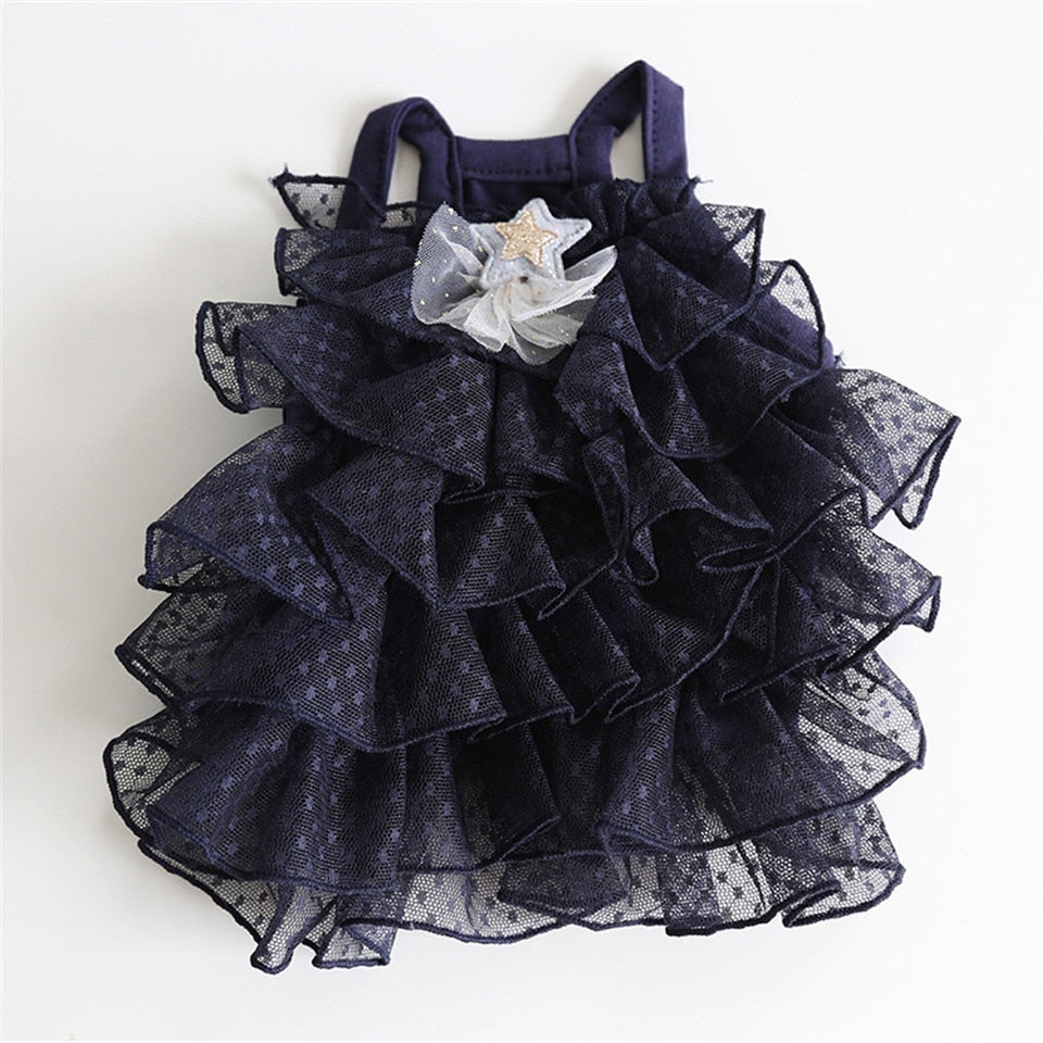 Spring Cat Dress - Black / XS