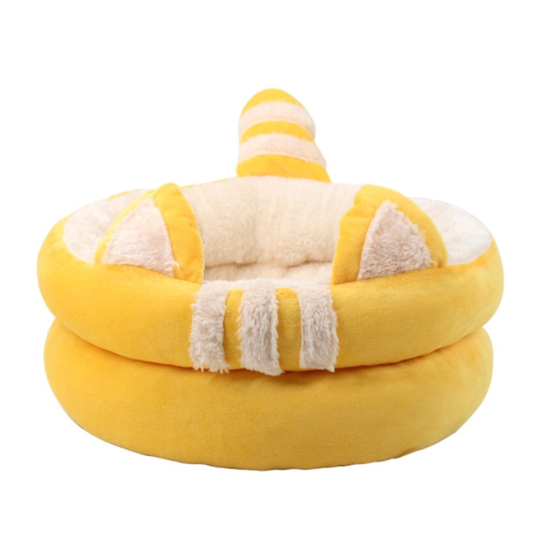 Squishmallow Cat Bed - Yellow / 34x34x13cm