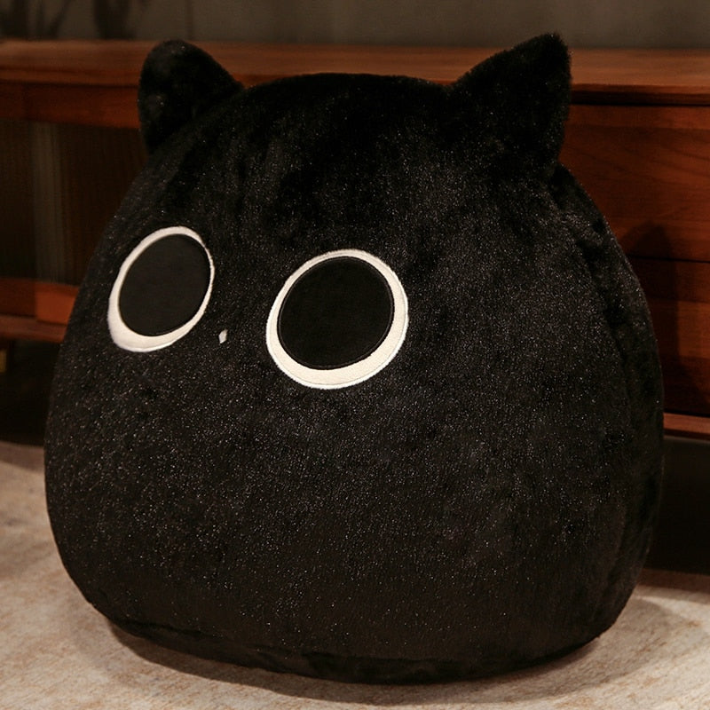 Squishy Cat Pillow - 10cm / Black