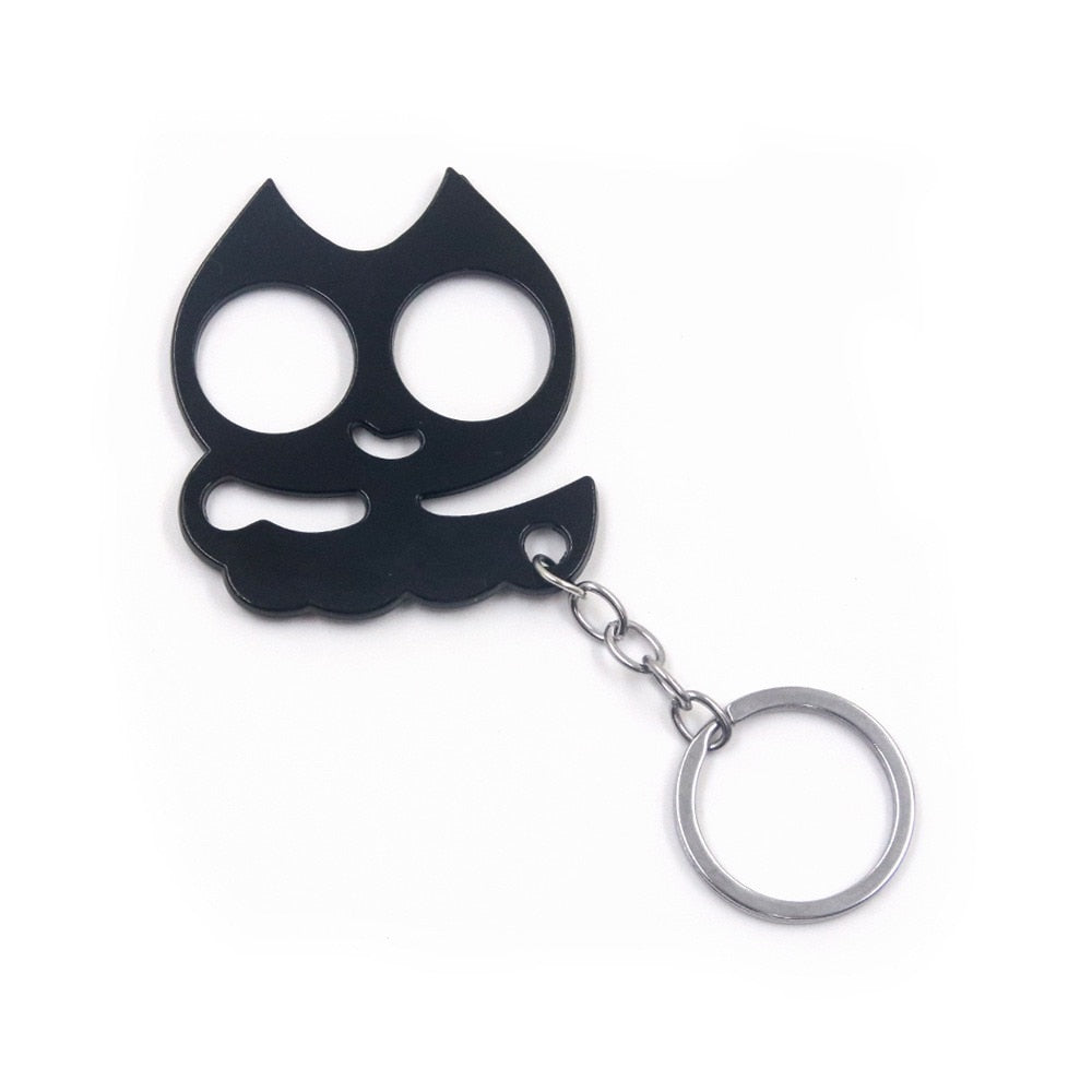 Stabby Cat Keychain - Black / 8 cm - Cat Keychains