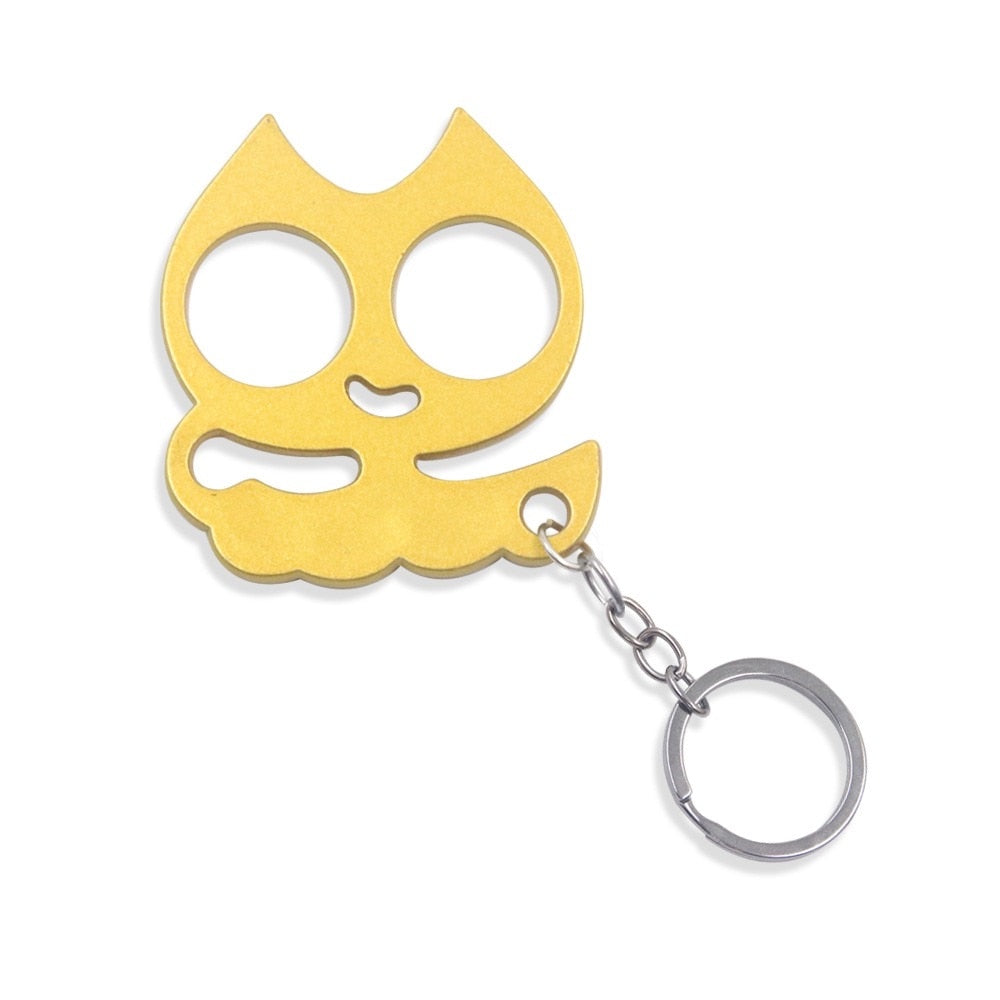 Stabby Cat Keychain - Yellow / 8 cm - Cat Keychains