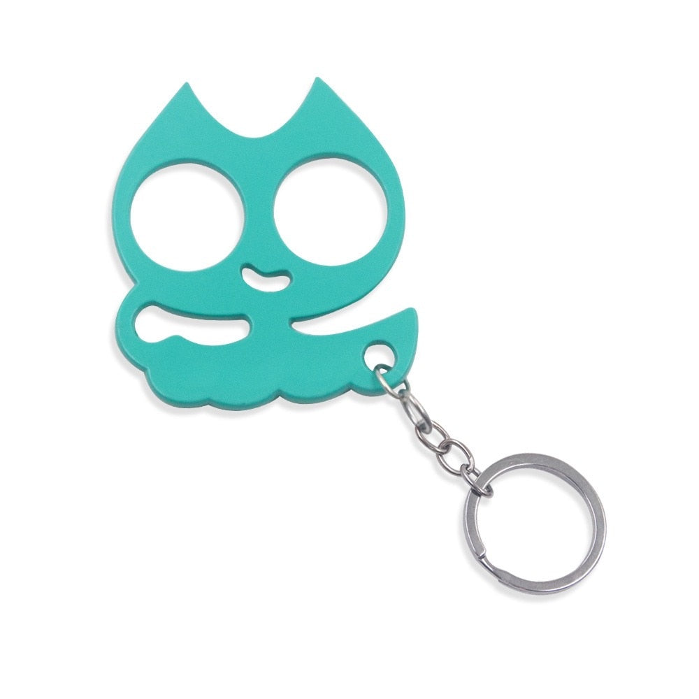 Stabby Cat Keychain - Aqua / 8 cm - Cat Keychains