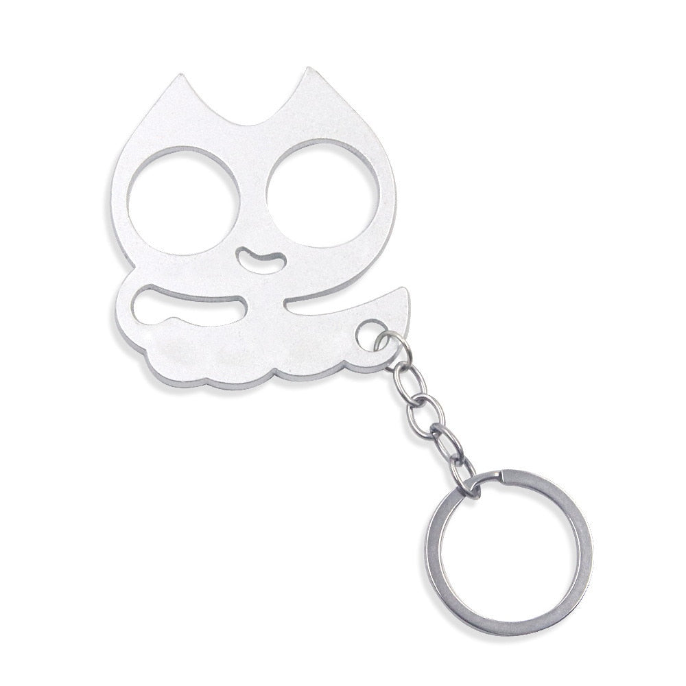 Stabby Cat Keychain - White / 8 cm - Cat Keychains