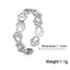 Stainless Steel Cat Paw Ring - Silver - cat rings