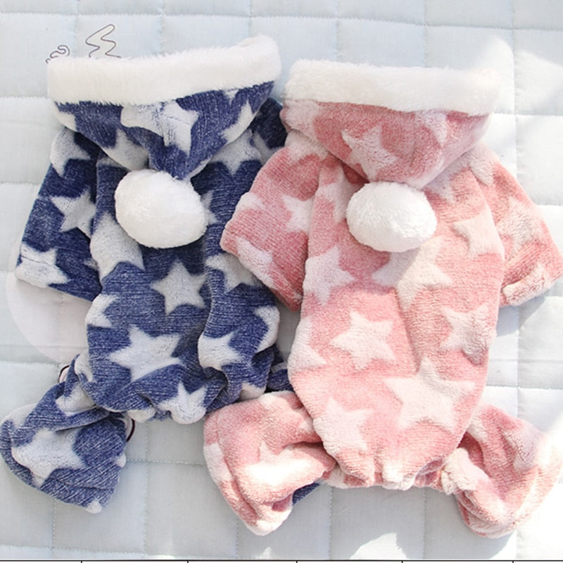 Starry Winter Jacket Clothes for Cats - Clothes for cats