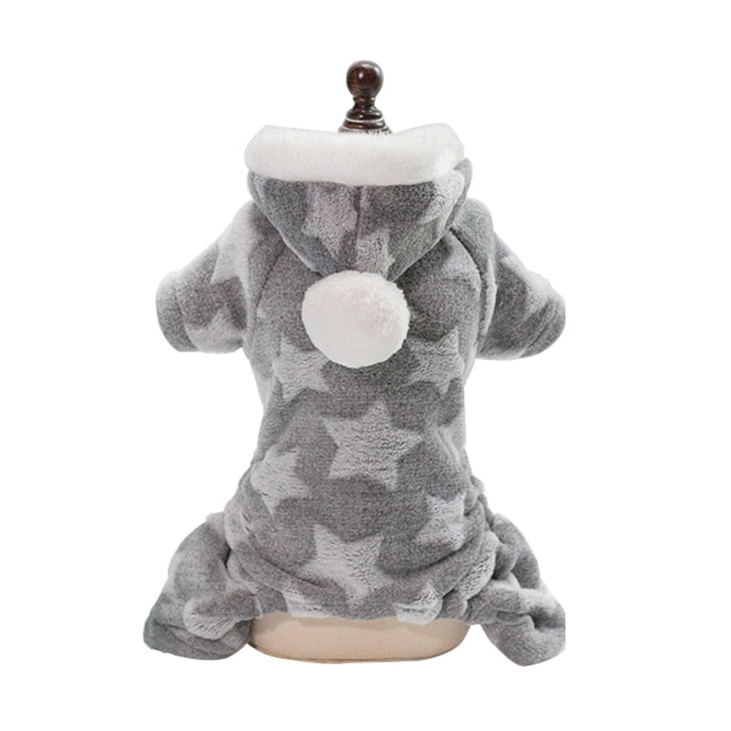 Starry Winter Jacket Clothes for Cats - Gray / S - Clothes