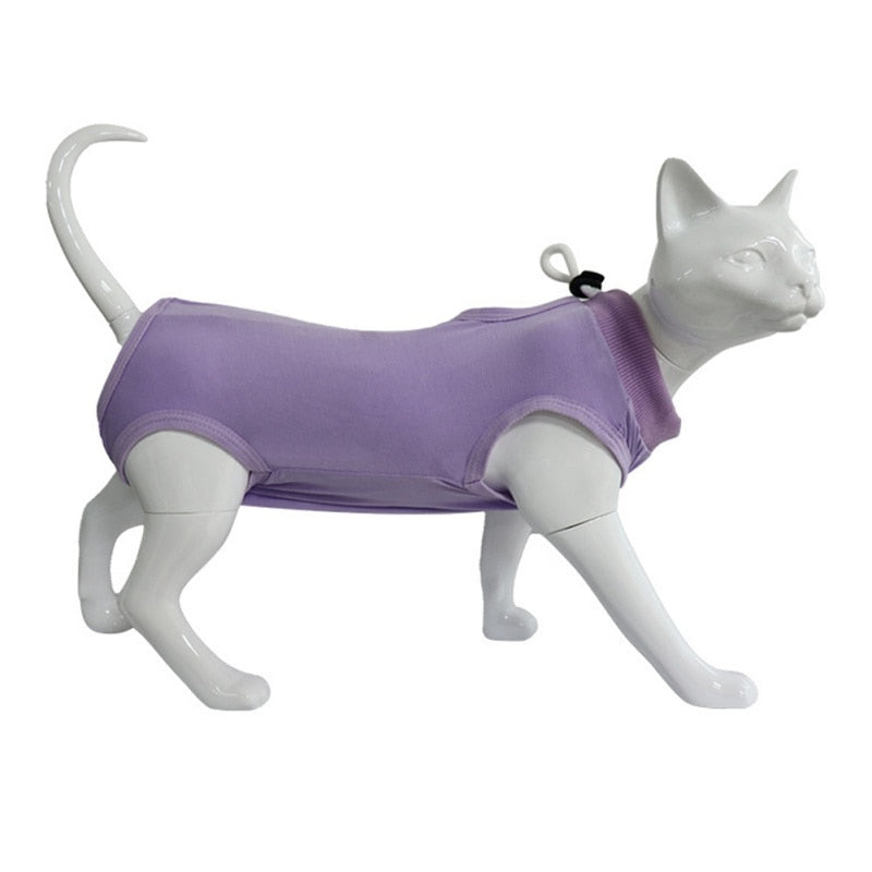 Sterilization Suit Clothes for Cat - Purple / S / China -