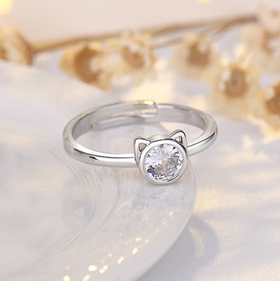 Stone Cats Ring - cat rings
