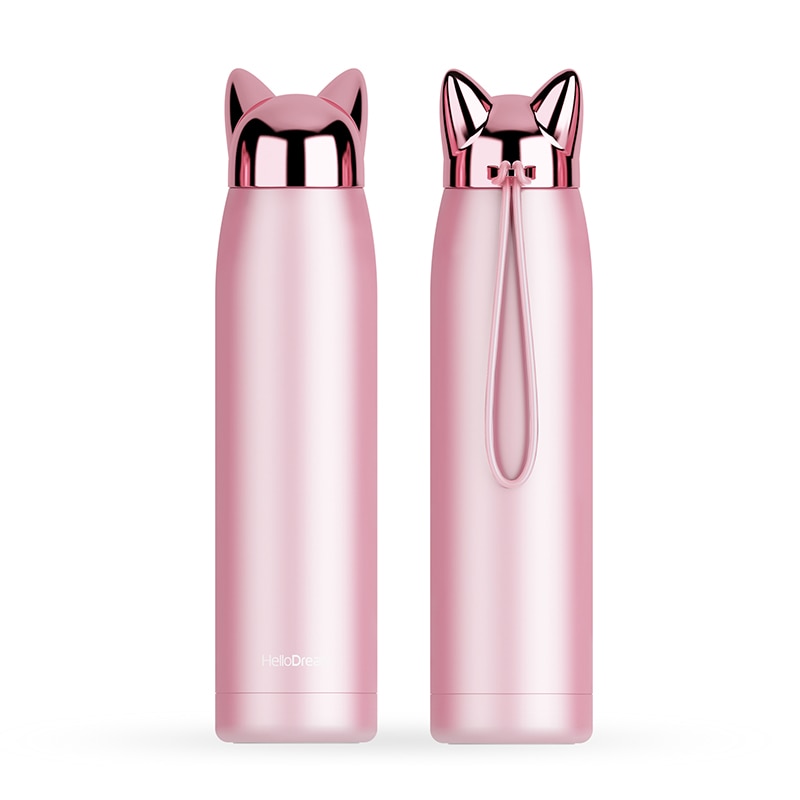 Cat Thermos - Pink