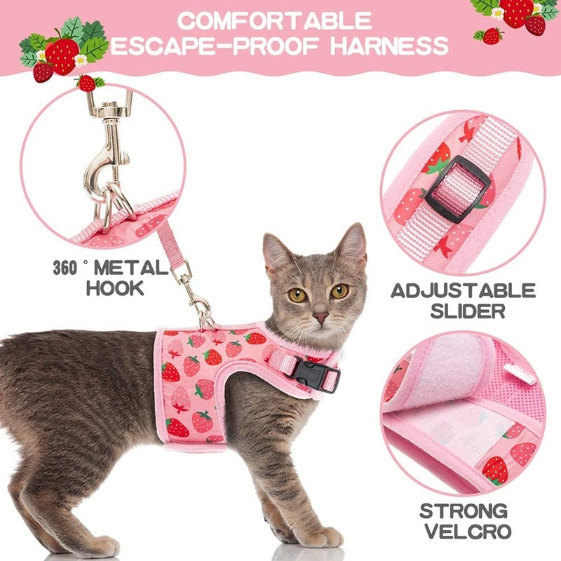 Strawberry Cat Harness