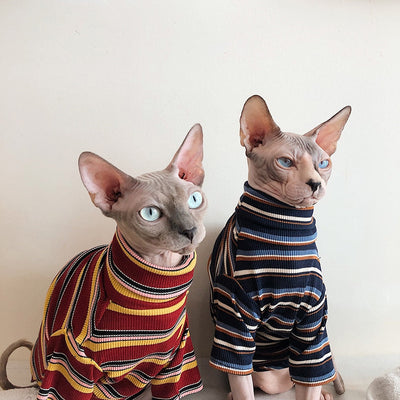 Striped Knitted Clothe for Cats - Clothes for cats