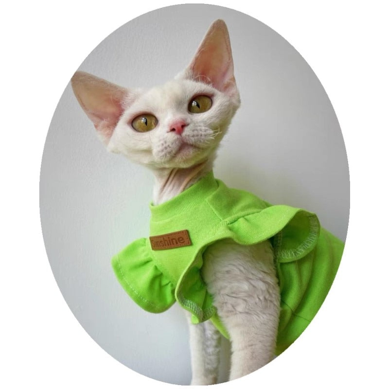 Summer Cat Clothes - Green / S - Clothes for cats