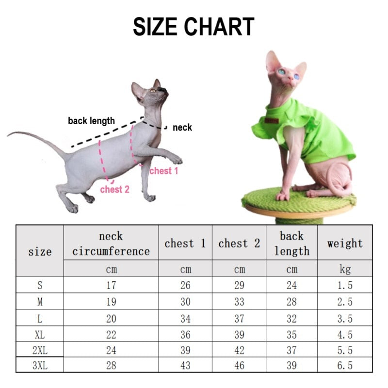 Summer Cat Clothes - Clothes for cats