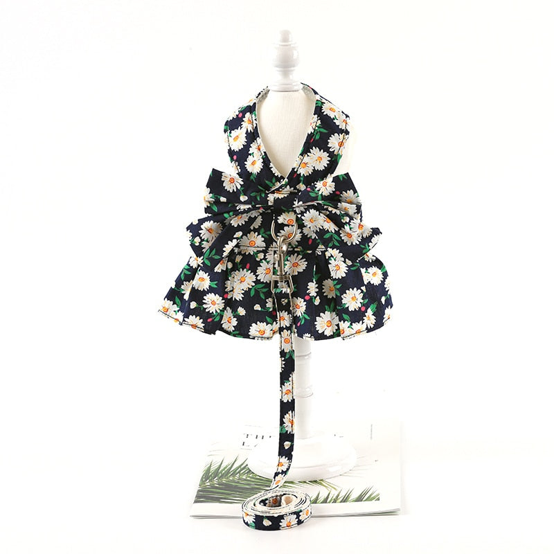 Summer Cat Dress - Cyan / XS
