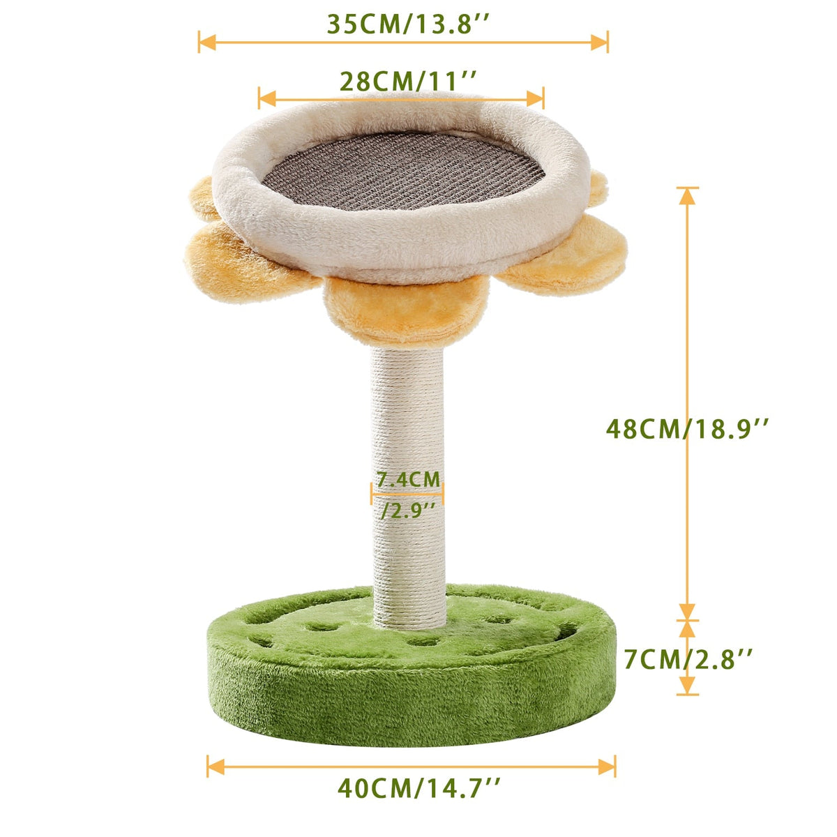 sunflower-scratching-post