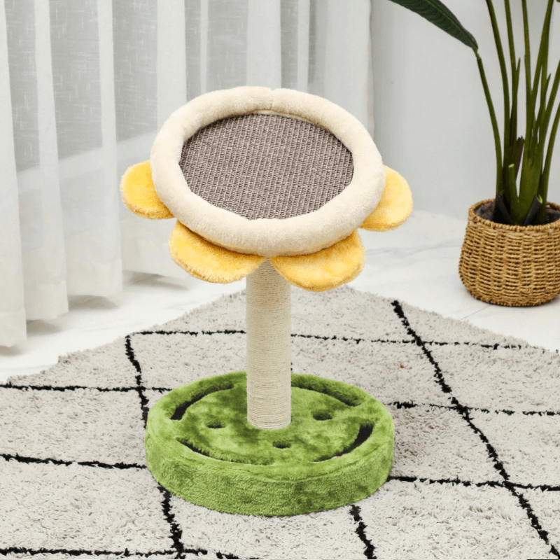 sunflower-scratching-post