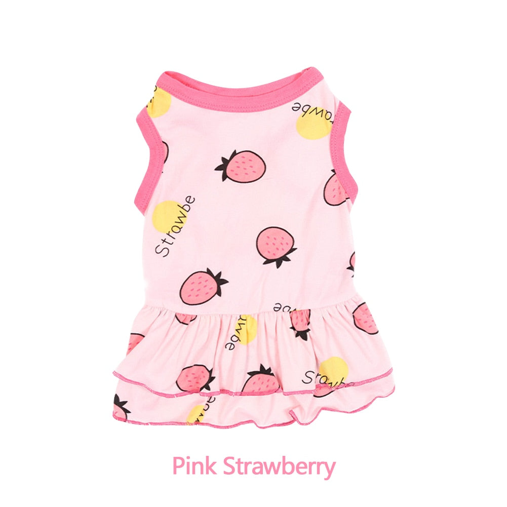 Sweet Pink Clothes for Cats - Strawberry / XS - Clothes for
