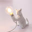 Table Cat Lamp Light - White Give