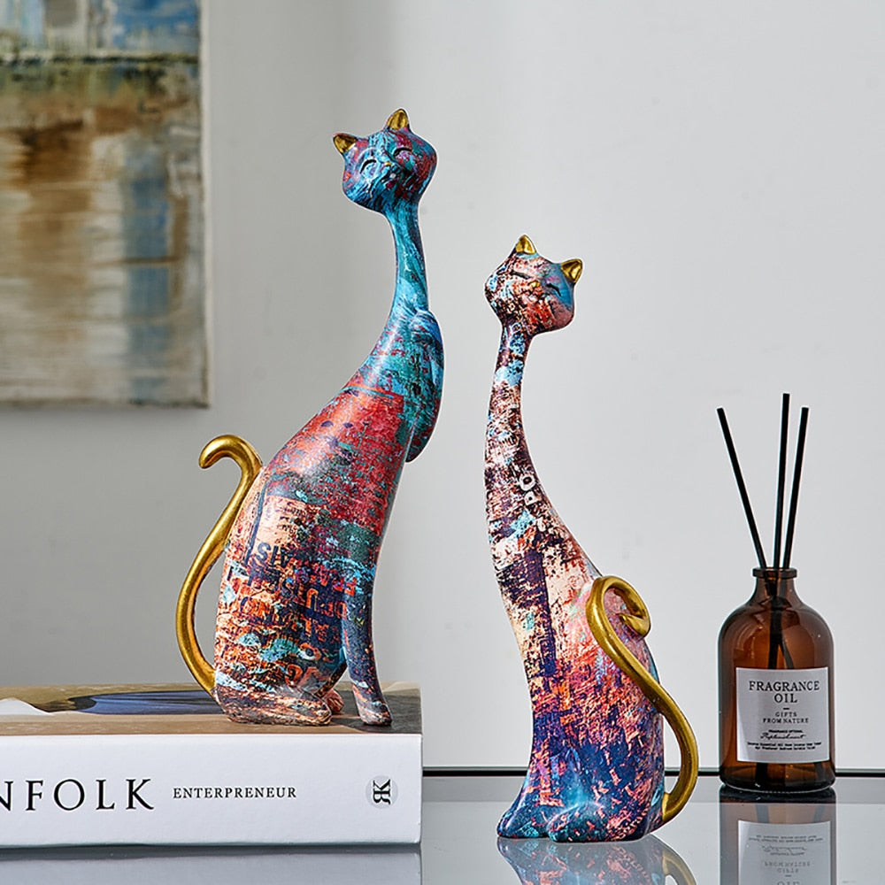 Tall Cat Statue