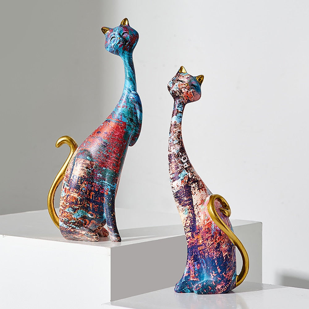 Tall Cat Statue