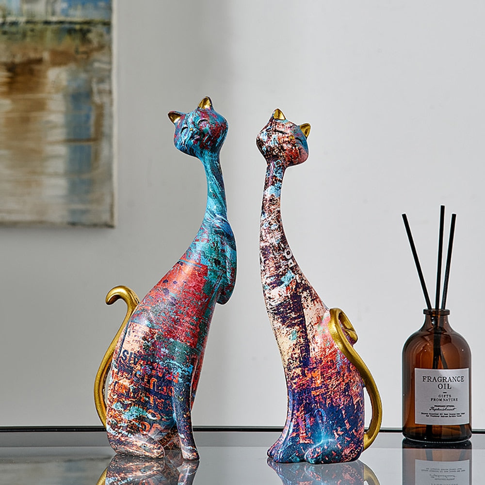 Tall Cat Statue