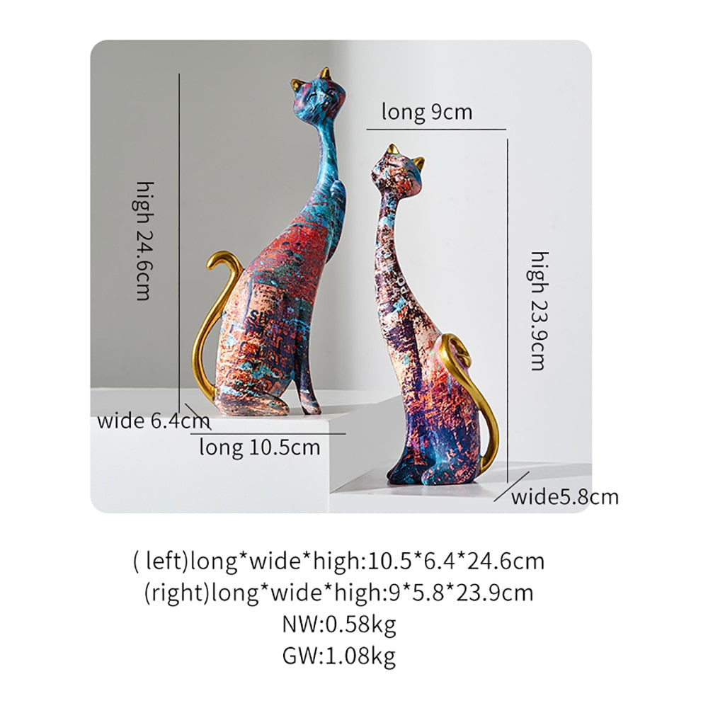 Tall Cat Statue