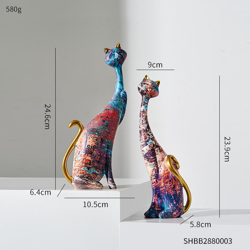 Tall Cat Statue