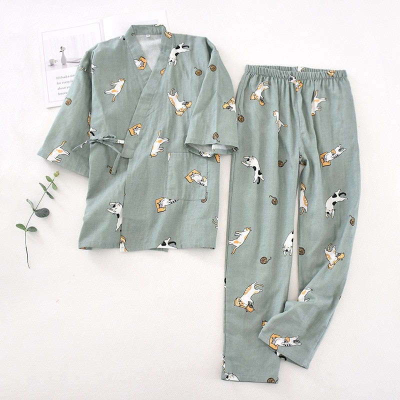 The Cats Pajamas - Avocado / M - Cat pajamas