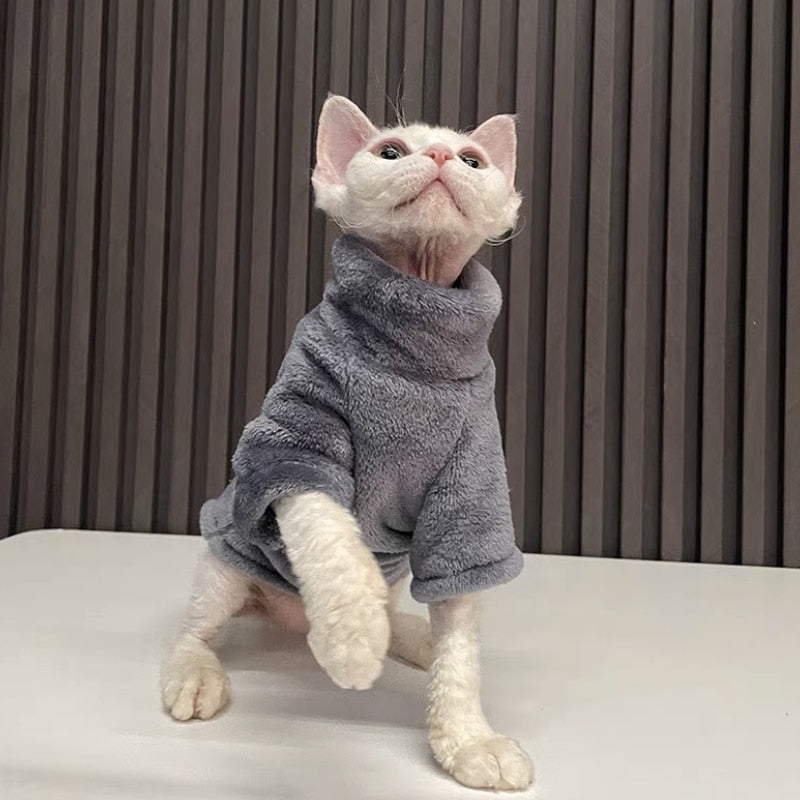 Thick Winter Cat Clothes - Grey / XS - Clothes for cats