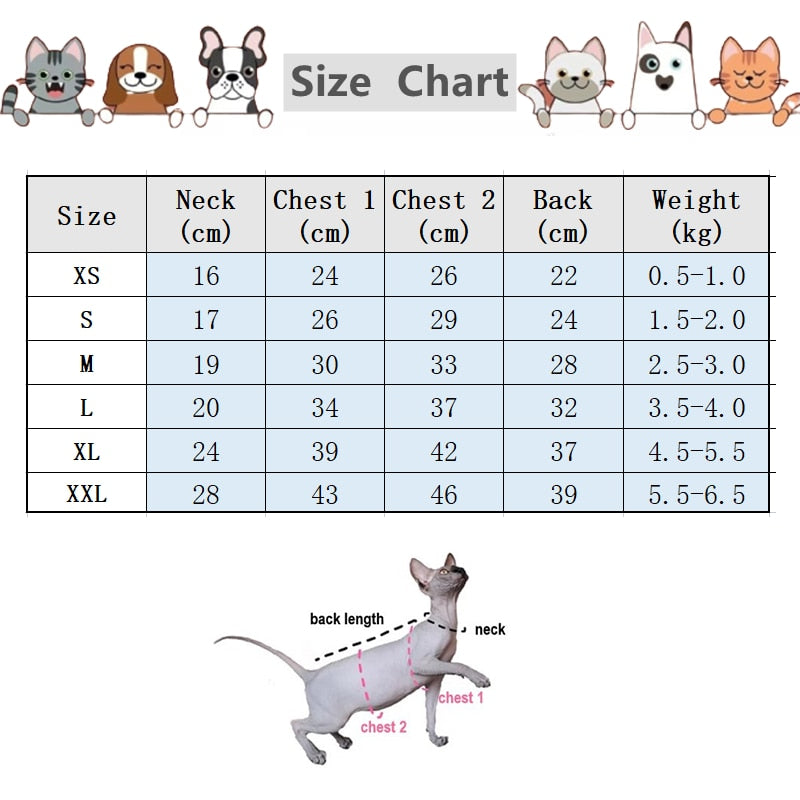Thick Winter Cat Clothes - Clothes for cats