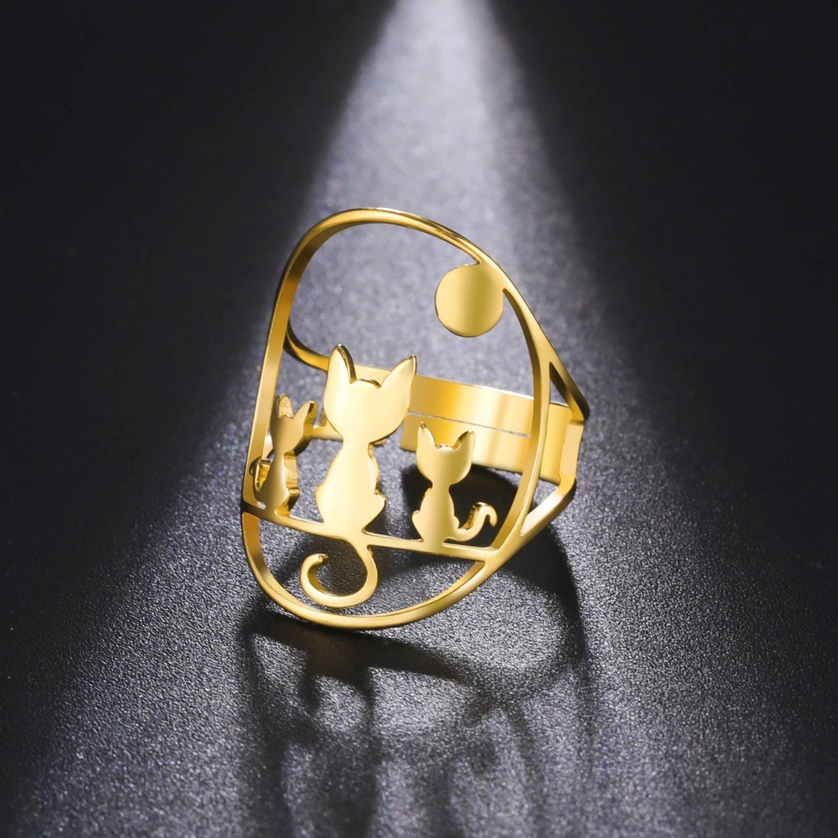 Three Cat Rings - cat rings