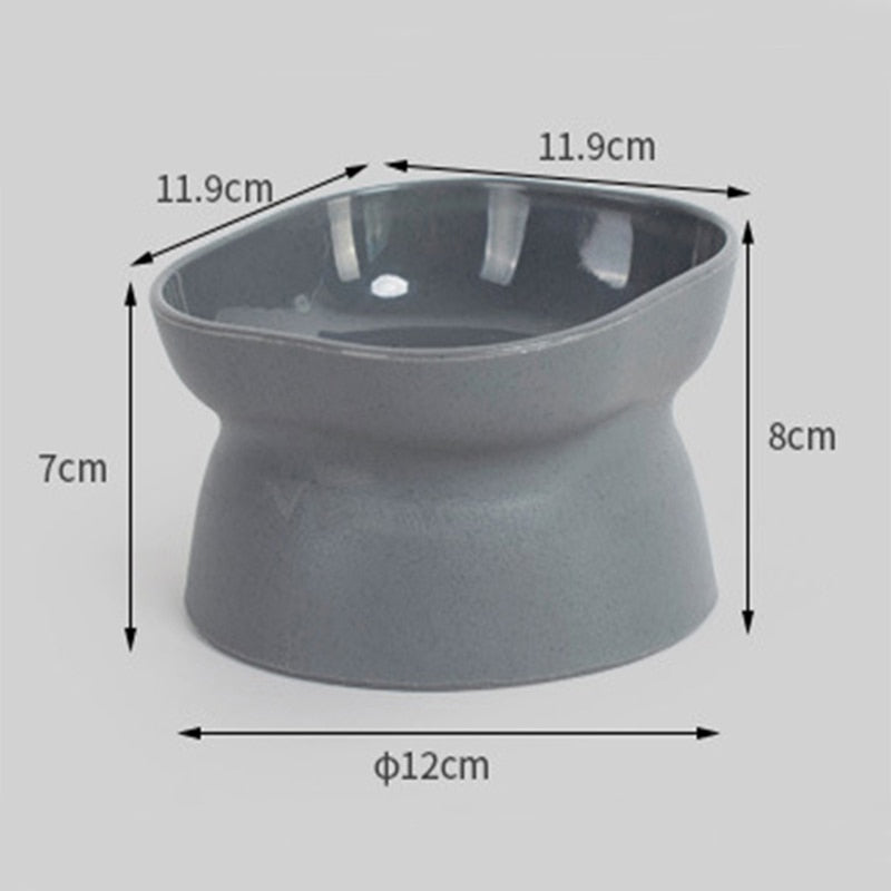 Tilted Cat Bowl - Cat Bowls