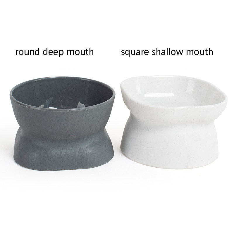 Tilted Cat Bowl - Cat Bowls