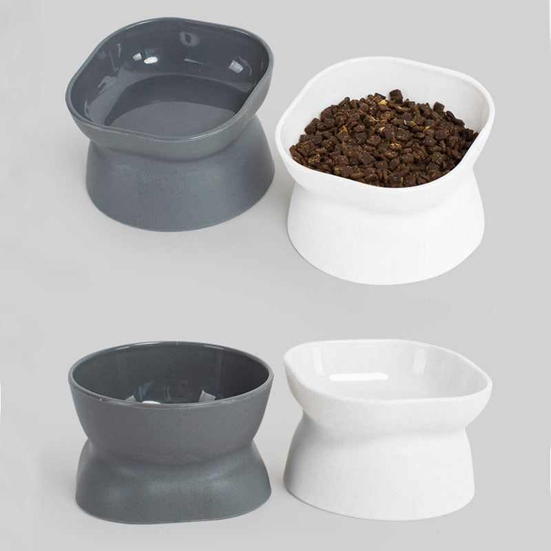 Tilted Cat Bowl - Cat Bowls