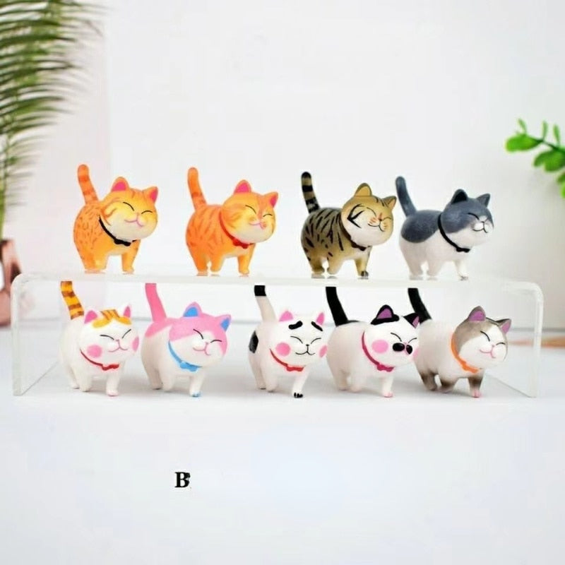 Tiny Cat Figurines - Light