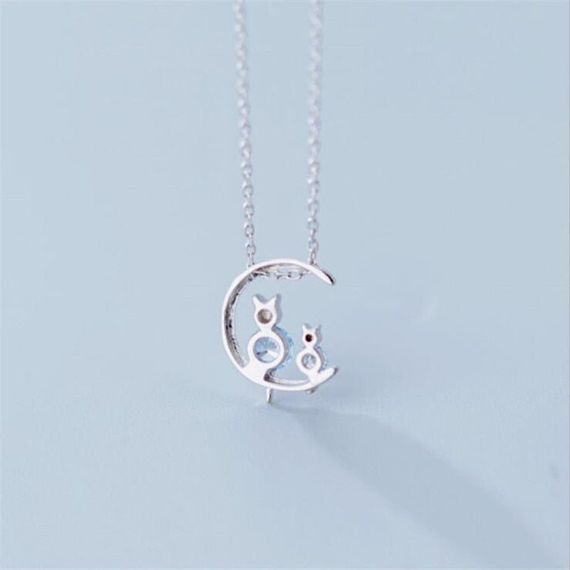 Tiny Cat Necklace - Cat necklace