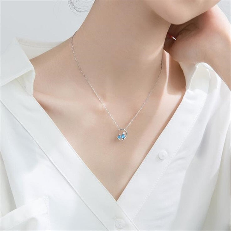Tiny Cat Necklace - Cat necklace
