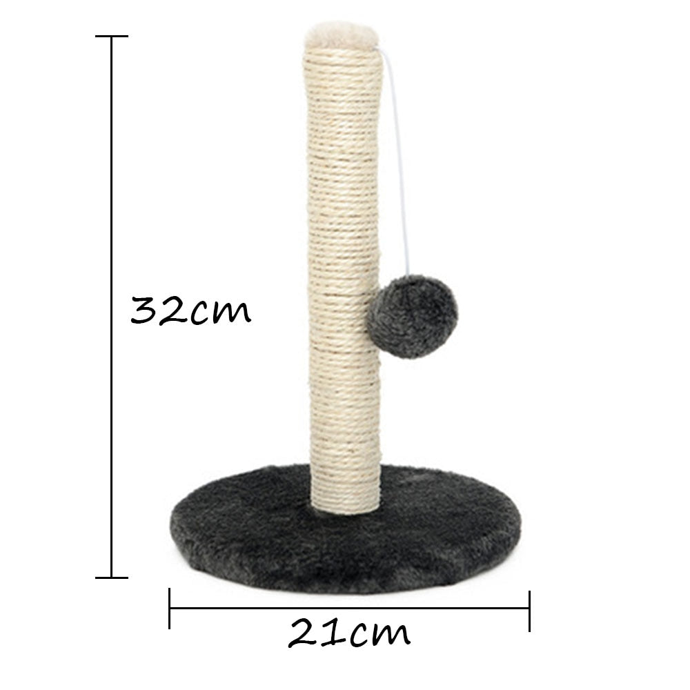 Toy Cat Scratch Post - Black - Cat scratching post