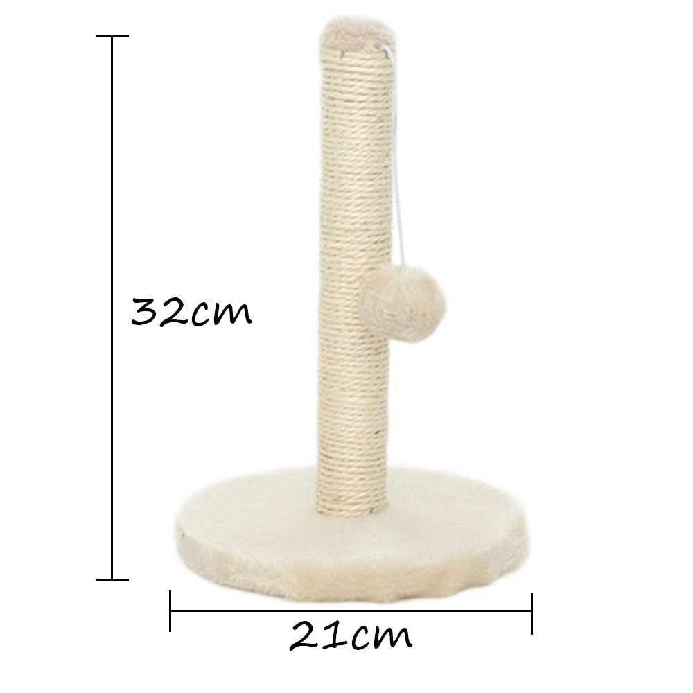 Toy Cat Scratch Post - White - Cat scratching post