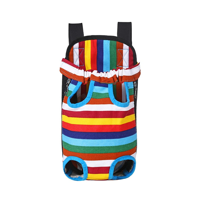 Travel Cat Backpack Carrier - Colorful stripes / S - Travel