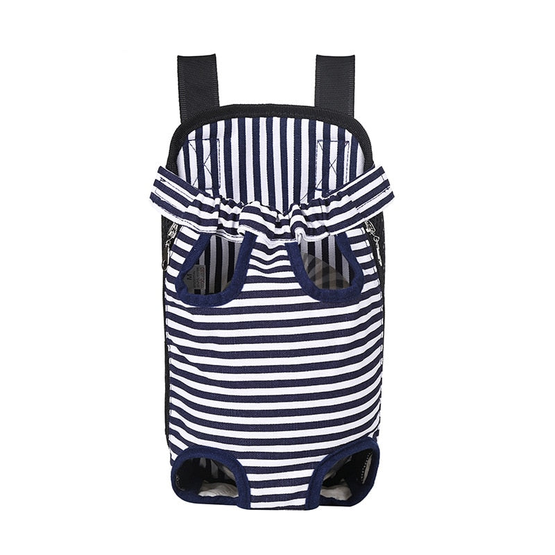 Travel Cat Backpack Carrier - Blue stripes / S - Travel Cat