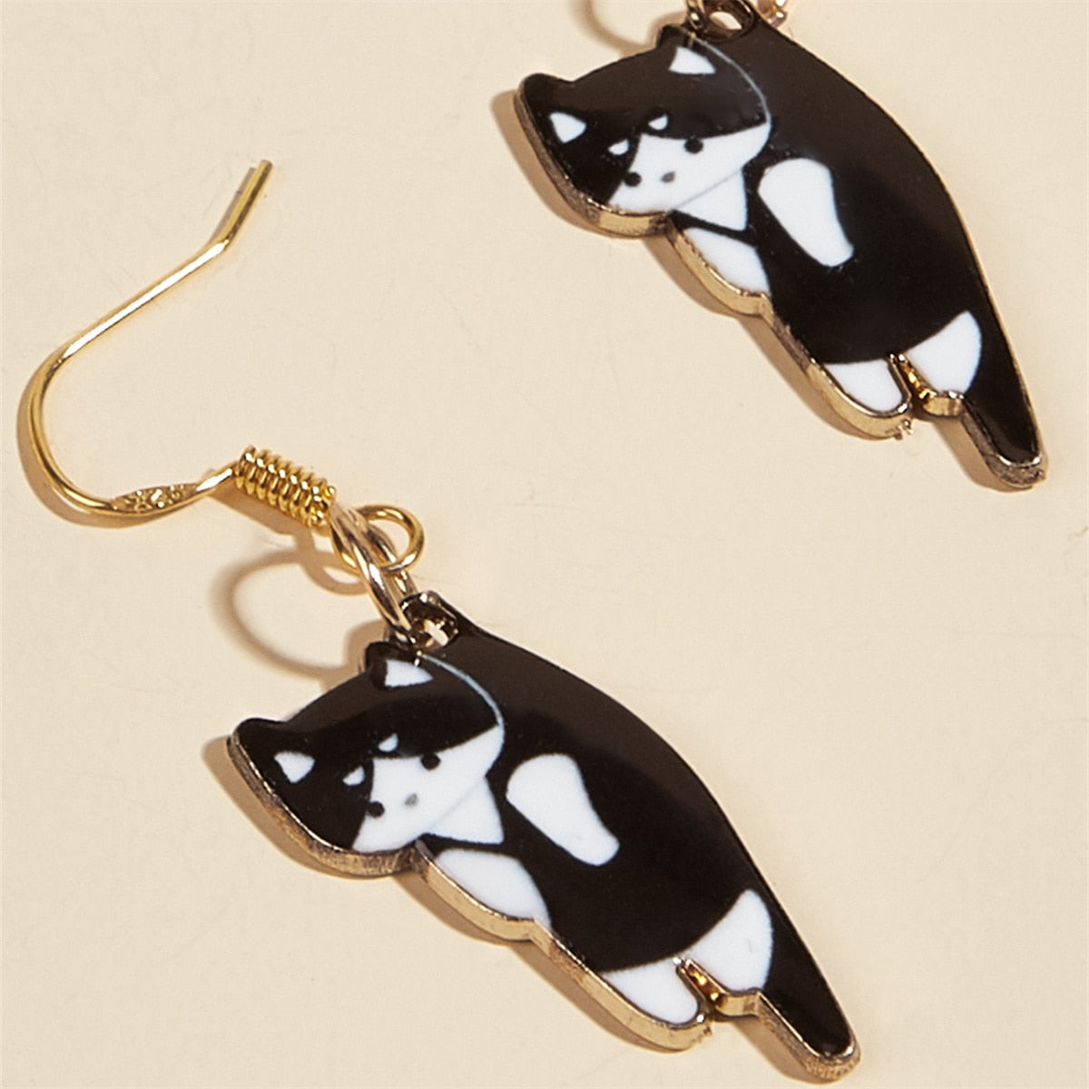 Tuxedo Cat Earrings - Cat earrings