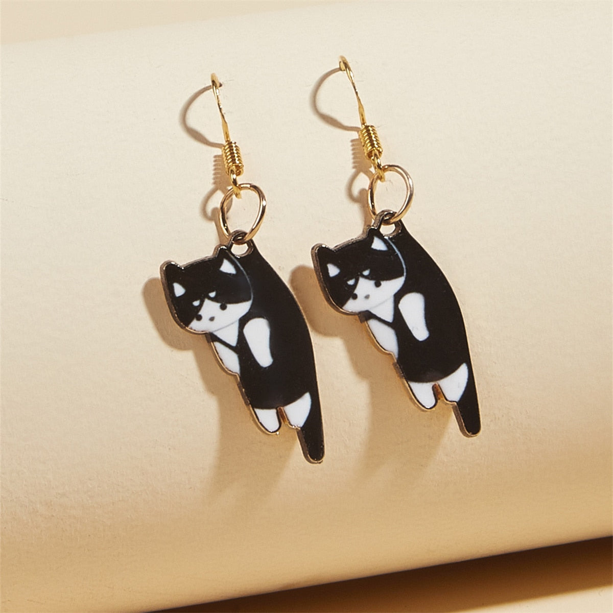 Tuxedo Cat Earrings - Cat earrings
