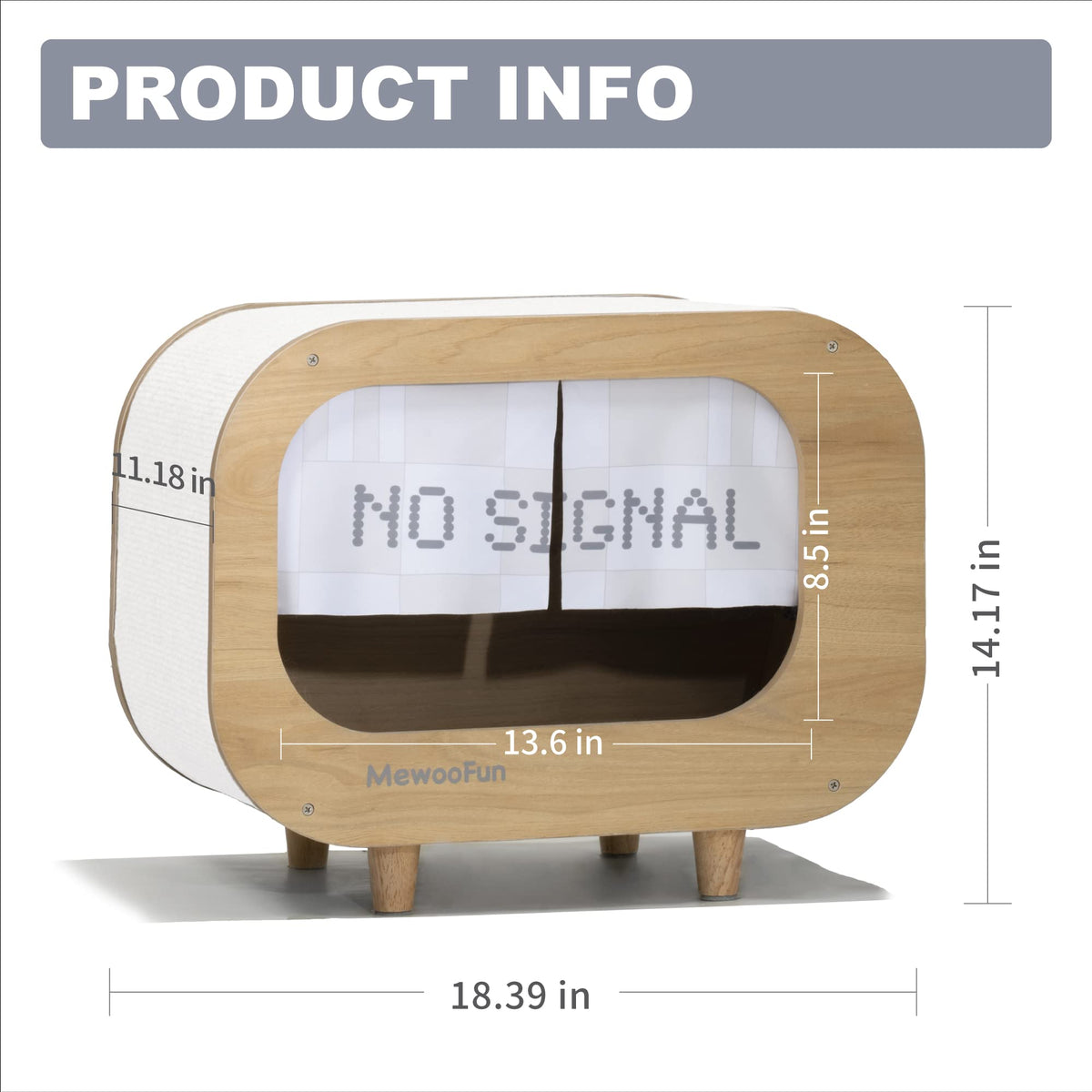 Tv Cat Bed - Cream / United States