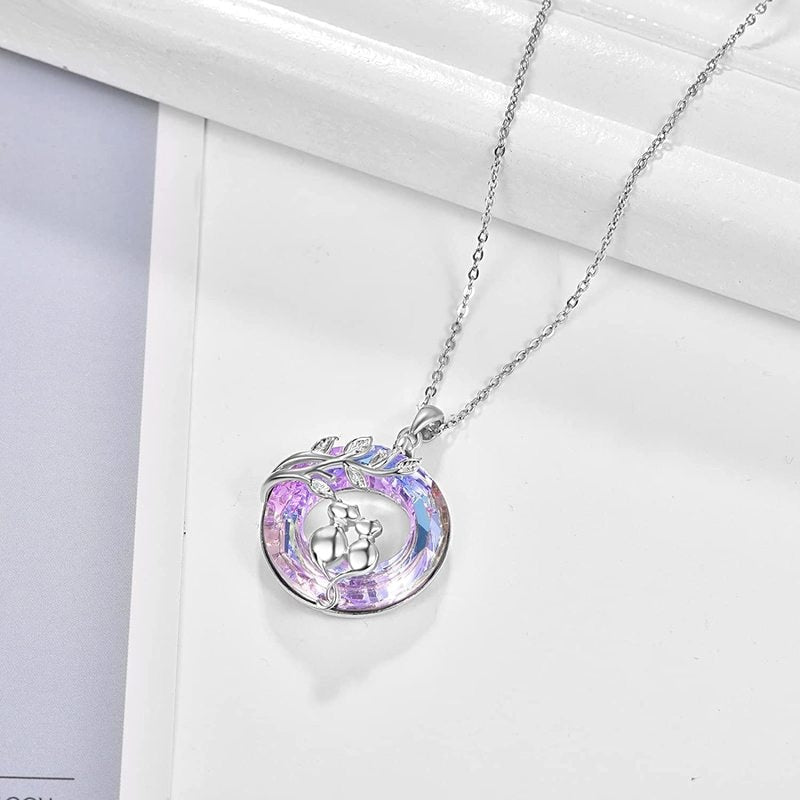 Two Cats Necklace - Cat necklace