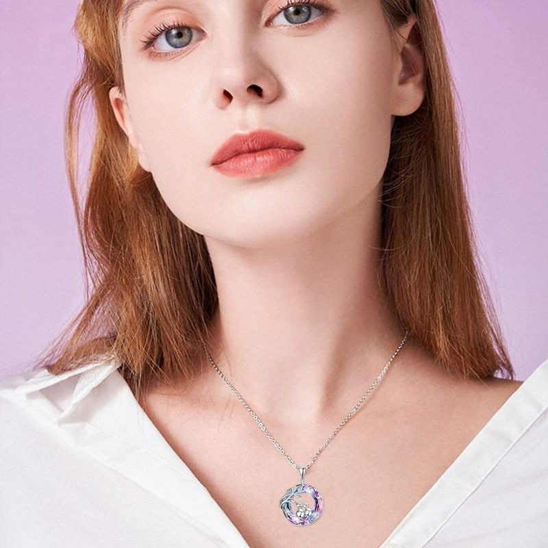 Two Cats Necklace - Cat necklace