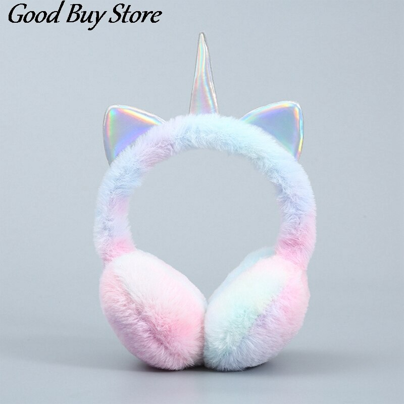 Unicorn cat Earmuffs - Blue Pink - Unicorn cat Earmuffs