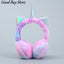 Unicorn cat Earmuffs - Purple Blue - Unicorn cat Earmuffs