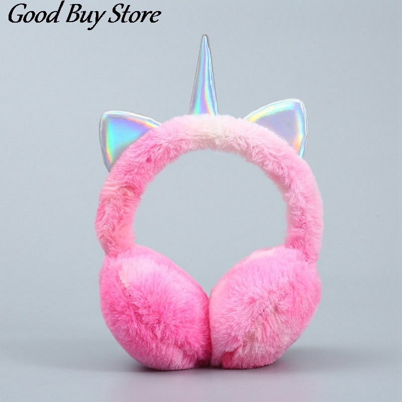 Unicorn cat Earmuffs - Pink - Unicorn cat Earmuffs