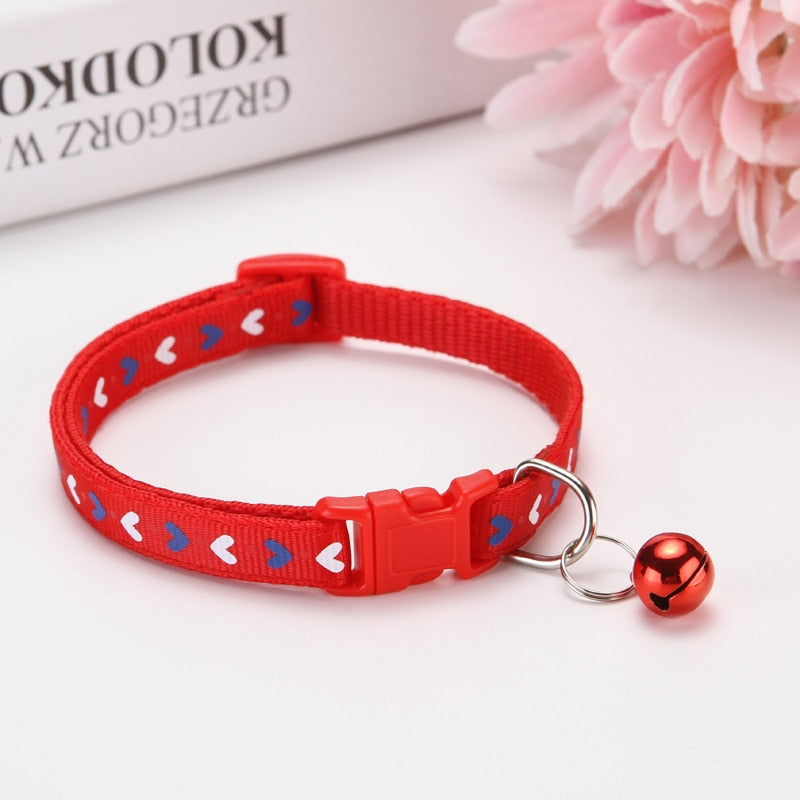 Velcro Cat Collars - Red - Cat collars